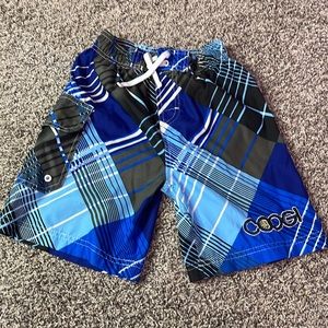 Boys Coogi swim shorts size 7 large kids swim trunks